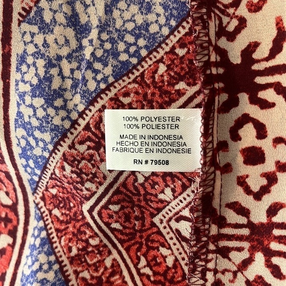 Violet & Claire Halter Top Red Blue Size Medium - Picture 8 of 9